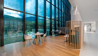 View of the interior of an office space.