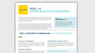 SageGlass information sheet.