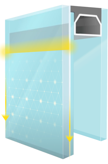electrochromic glazing step 2